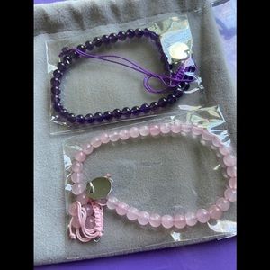 Rose quartz Stone & Amethyst Stone bracelet